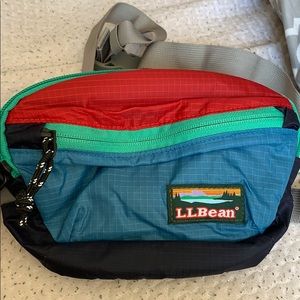 Color block LL Bean hip bag